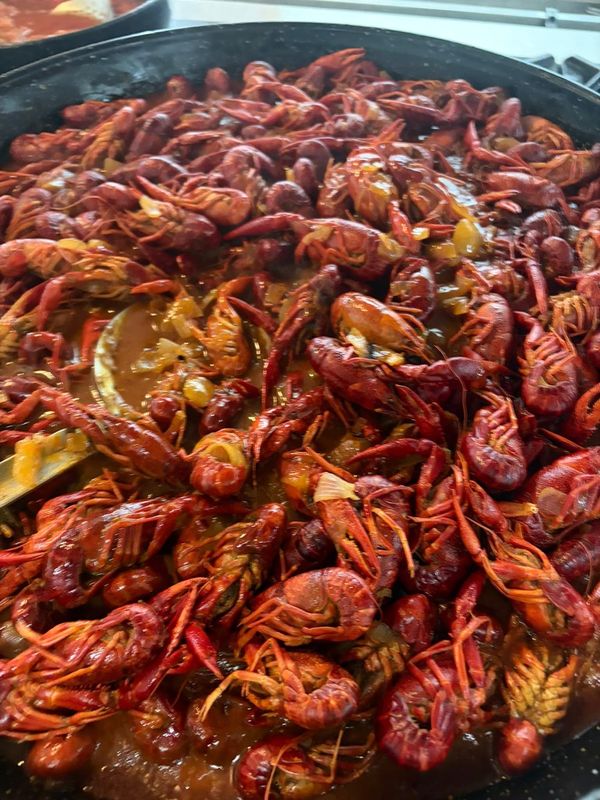 Cangrejos en salsa americana